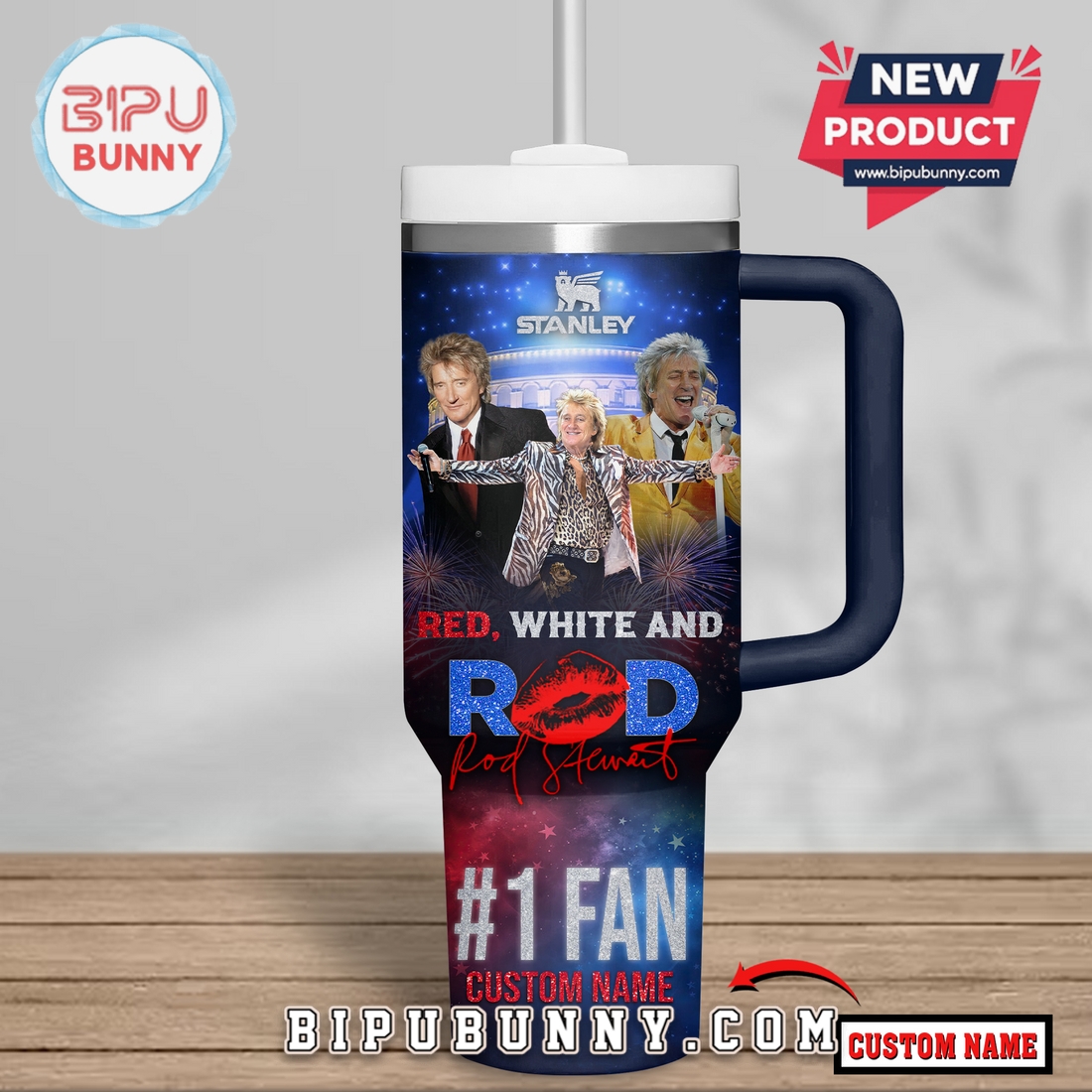 Premium Rod Stewart Happy 4th Of July Stanley Cup Premium Rod Stewart Happy 4th Of July Stanley Cup