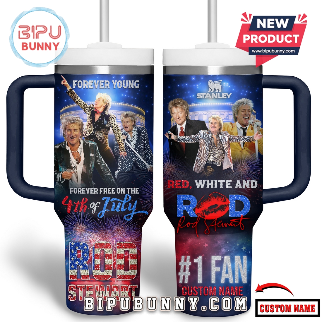 Premium Rod Stewart Happy 4th Of July Stanley Cup Premium Rod Stewart Happy 4th Of July Stanley Cup