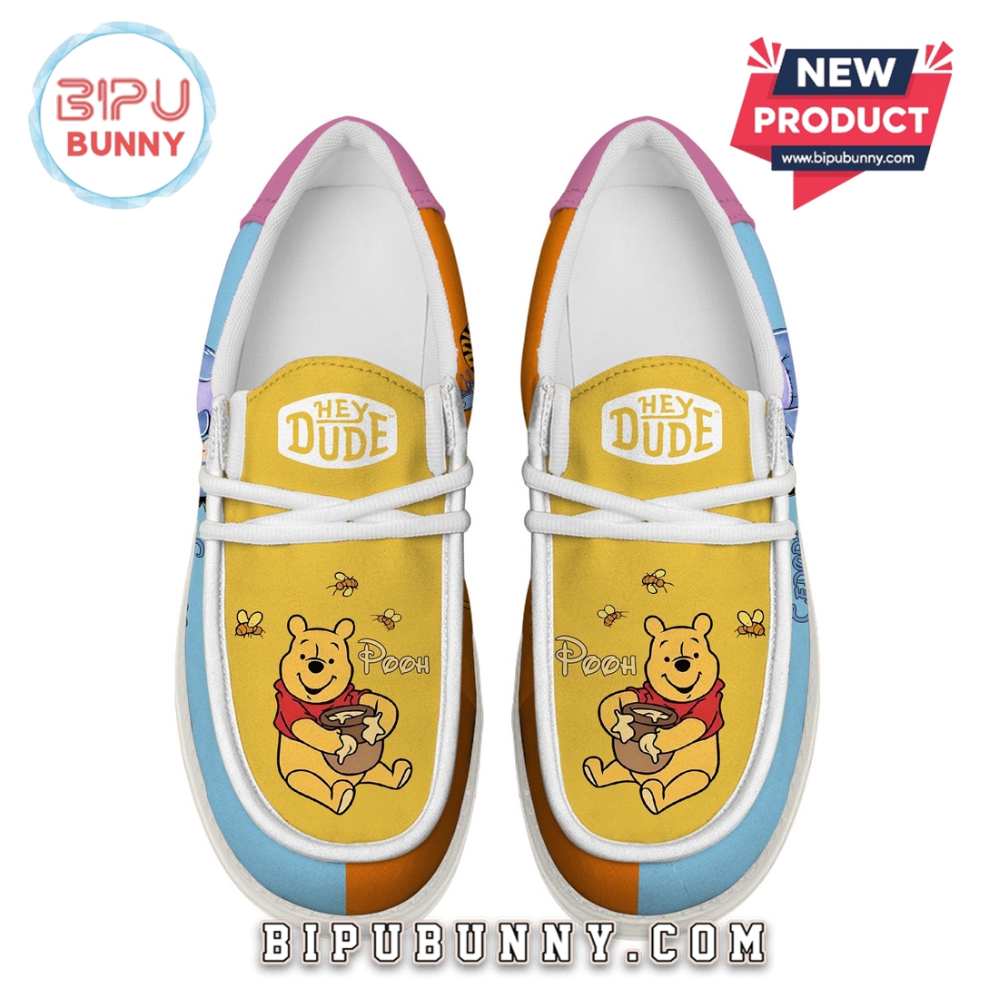 Premium Winnie-the-Pooh Disney Loafer Shoes Premium Winnie-the-Pooh Disney Loafer Shoes