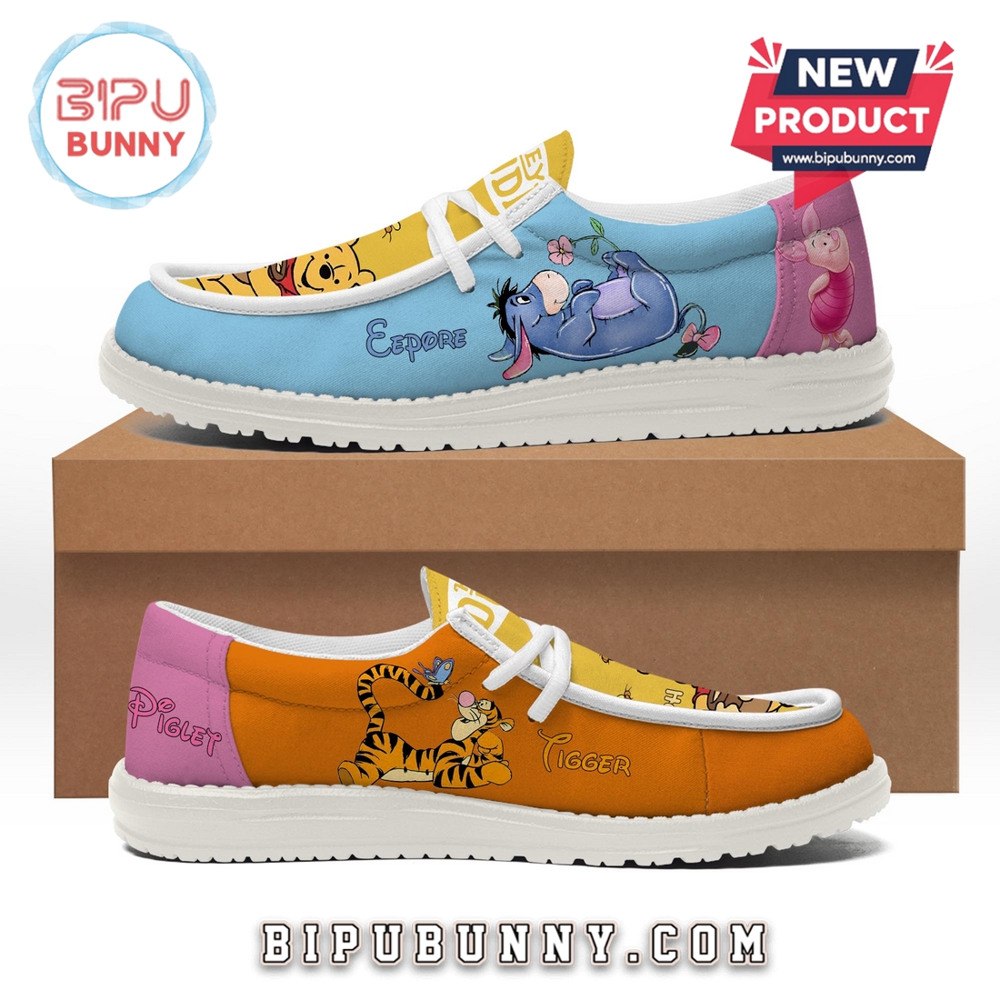 Premium Winnie-the-Pooh Disney Loafer Shoes Premium Winnie-the-Pooh Disney Loafer Shoes