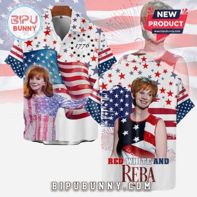 Red White Blue Reba 4th of July 2025 Hawaiian Shirt