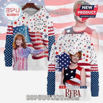 Red White Blue Reba 4th of July 2025 Hoodie