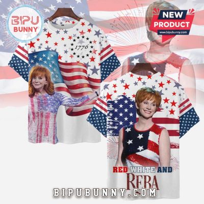 Red White Blue Reba 4th of July 2025 Hoodie