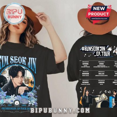 Run Jin BTS The First Tour Runseokjin Black Shirt