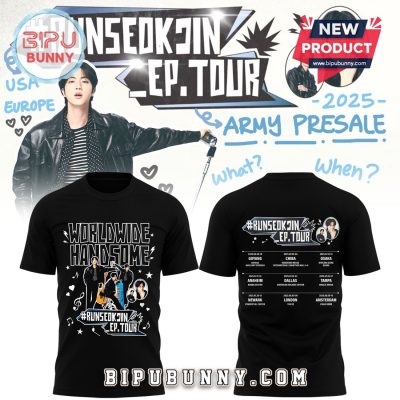 Runseokjin EP Tour 2025 Run Jin BTS Black Hoodie