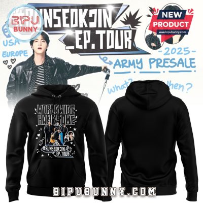 Runseokjin EP Tour 2025 Run Jin BTS The First Tour Black Hoodie