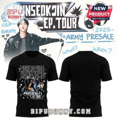 Runseokjin EP Tour 2025 Run Jin BTS The First Tour Black Hoodie