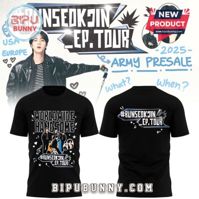 Runseokjin Run Jin BTS The First Tour 2025 Black Hoodie