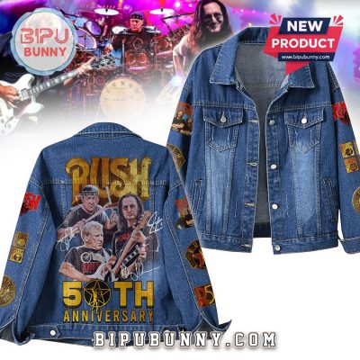 Rush 50 Anniversary Super Deluxe Denim Jacket Rush 50 Anniversary Super Deluxe Denim Jacket