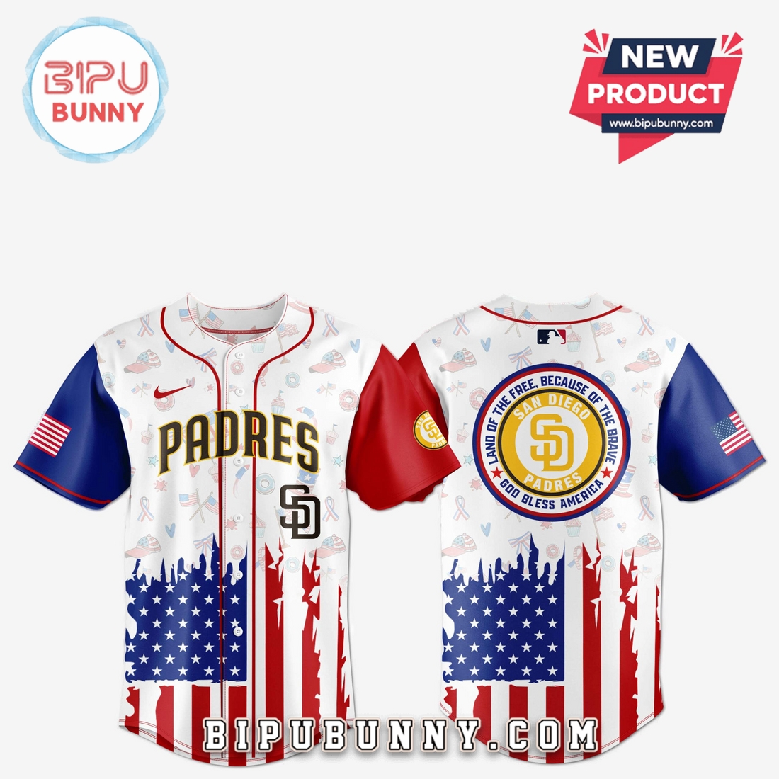 San Diego Padres Independence Day Baseball Jersey 2025 San Diego Padres Independence Day Baseball Jersey 2025