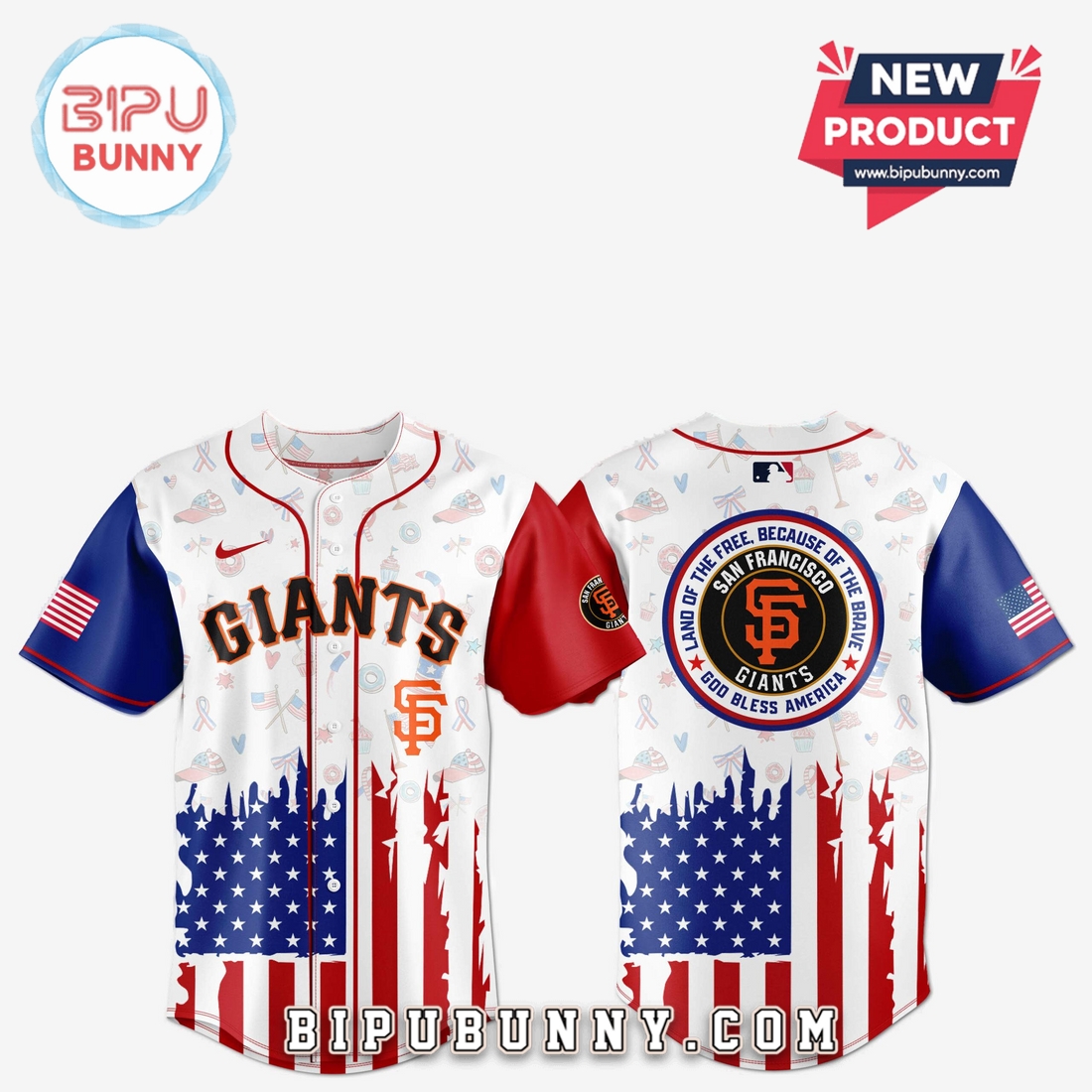 San Francisco Giants Independence Day Baseball Jersey 2025 San Francisco Giants Independence Day Baseball Jersey 2025