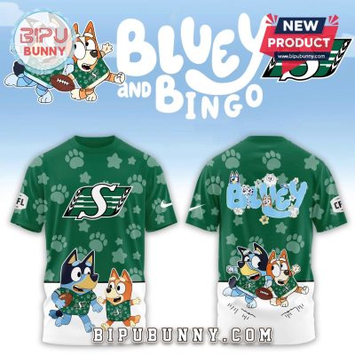 Saskatchewan Roughriders CFL x Bluey and Bingo 2025 Hoodie