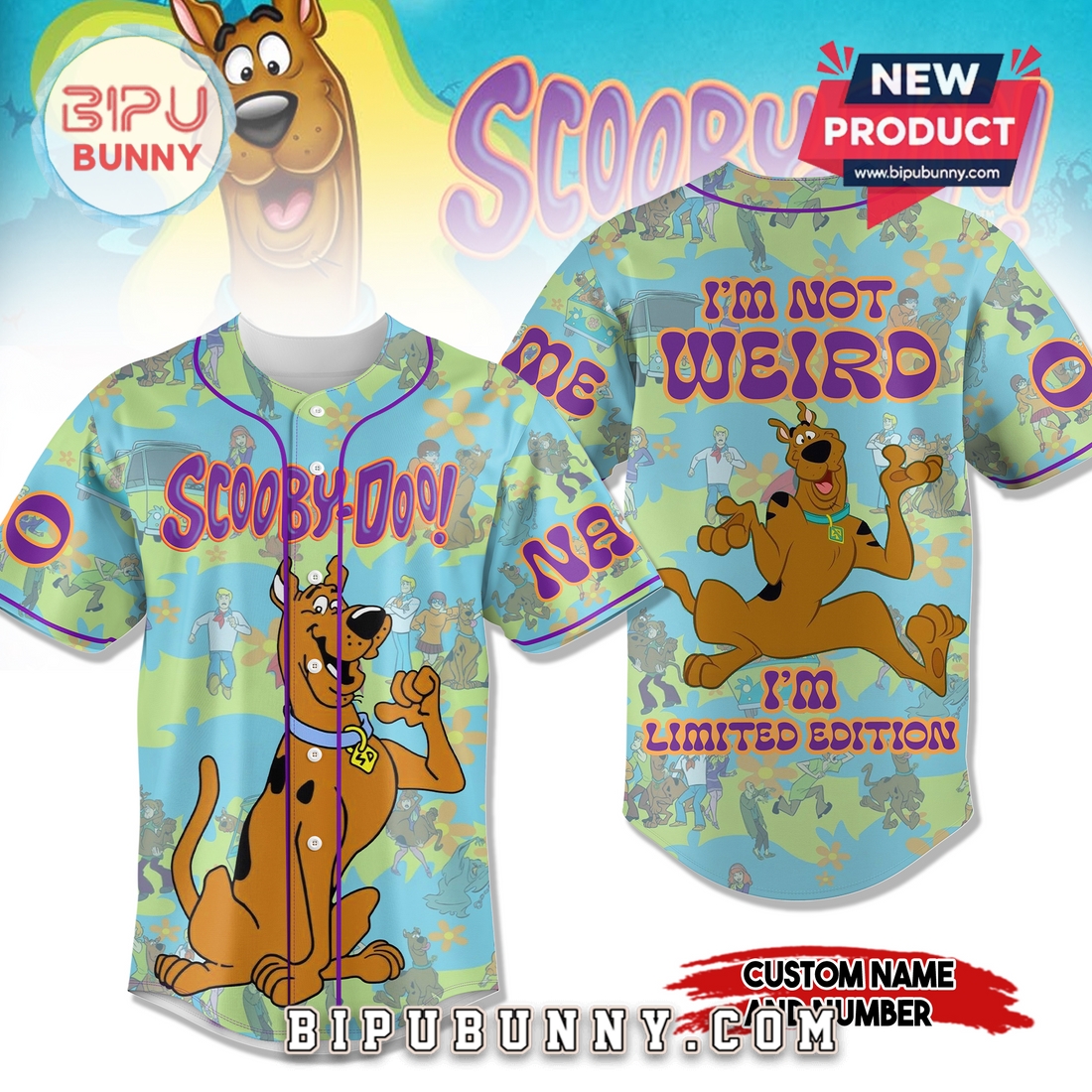 Scoopy Doo I’m Not Weird Custom Baseball Jersey Scoopy Doo I’m Not Weird Custom Baseball Jersey