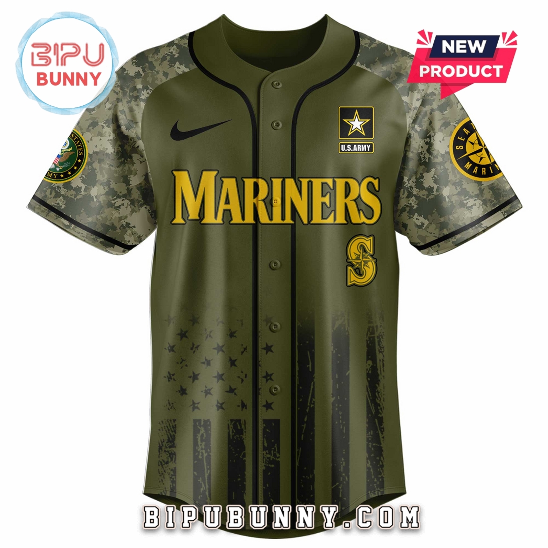 Seattle Mariners MLB x 250 U.S. Army Baseball Jersey Seattle Mariners MLB x 250 U.S. Army Baseball Jersey