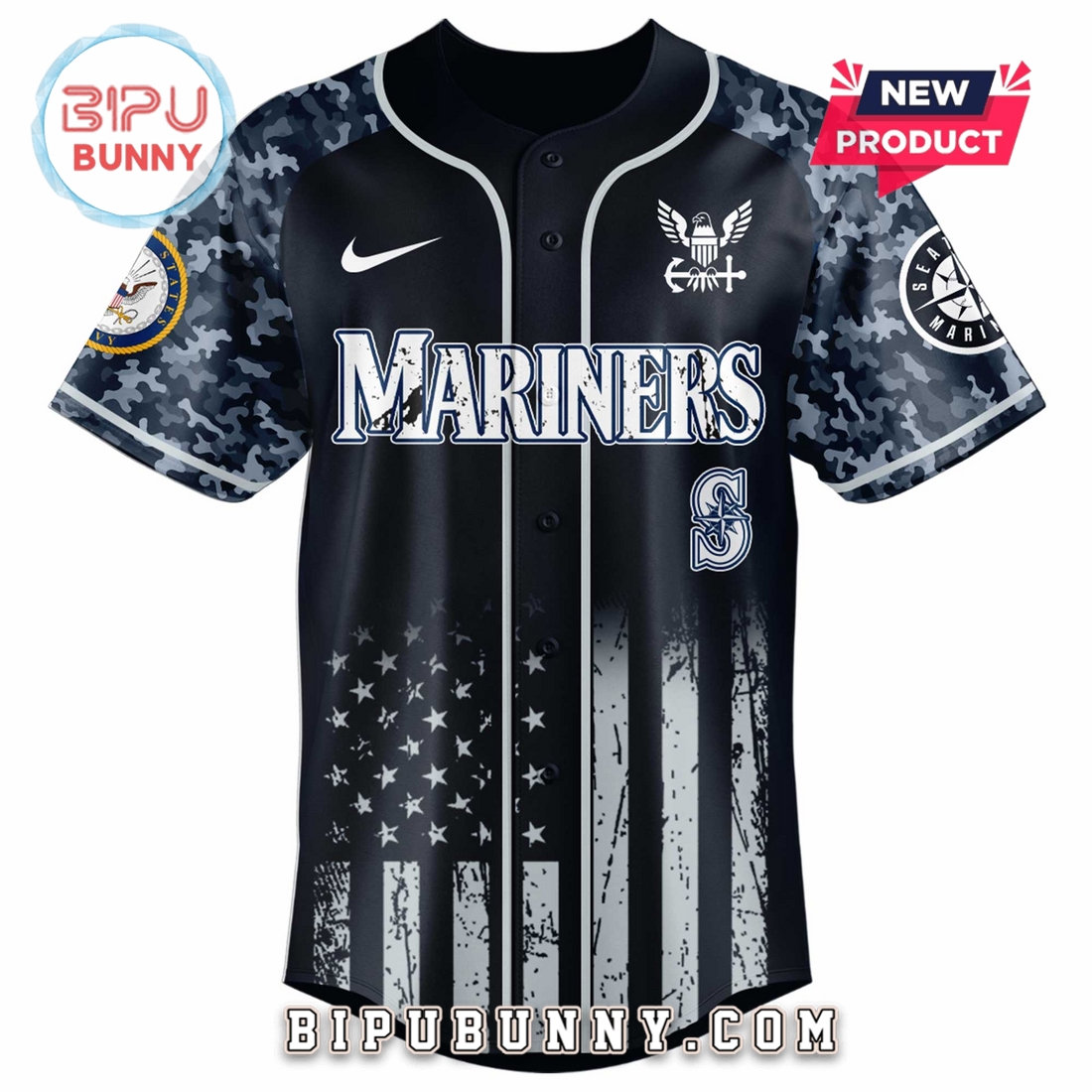 Seattle Mariners MLB x 250 U.S. Navy Baseball Jersey Seattle Mariners MLB x 250 U.S. Navy Baseball Jersey