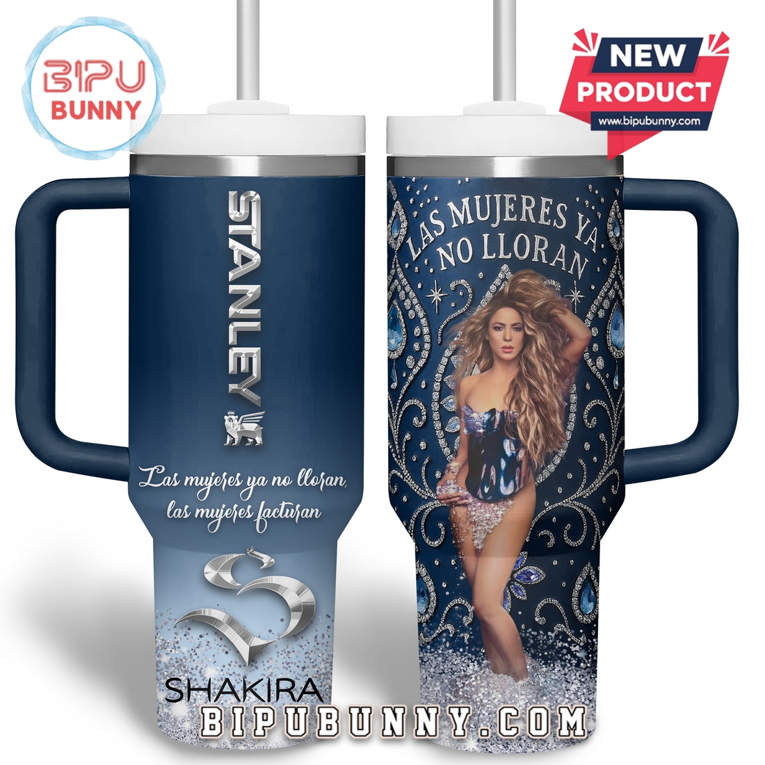 Shakira Tumbler With Handle, Stanley Tumbler 40oz Shakira Tumbler With Handle, Stanley Tumbler 40oz