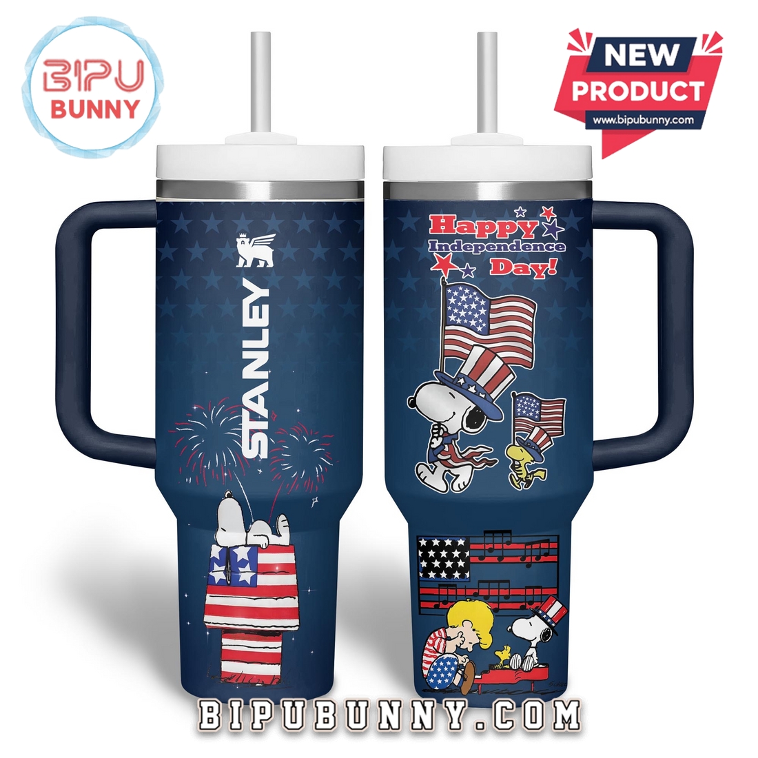 Snoopy Happy Independence Day 2025 Stanley Cup 40oz Snoopy Happy Independence Day 2025 Stanley Cup 40oz