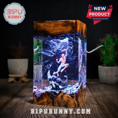 Spider man vs Venom Marvel Resin Lamp