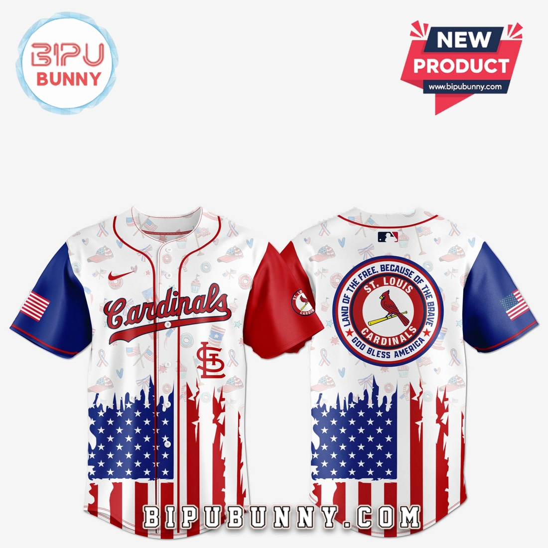 St. Louis Cardinals Independence Day Baseball Jersey 2025 St. Louis Cardinals Independence Day Baseball Jersey 2025