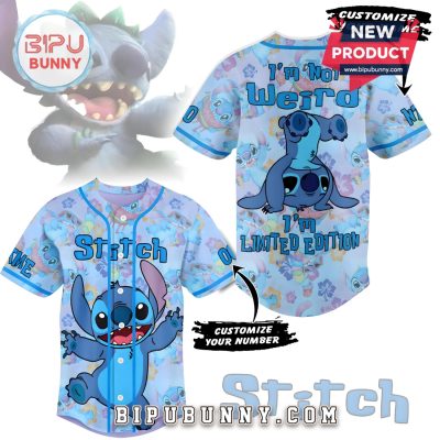Stitch I’m Not Weird Custom Baseball Jersey