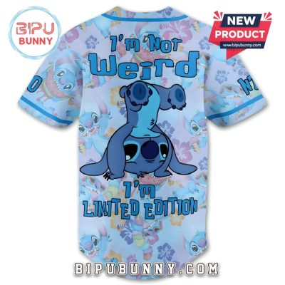 Stitch I’m Not Weird Custom Baseball Jersey