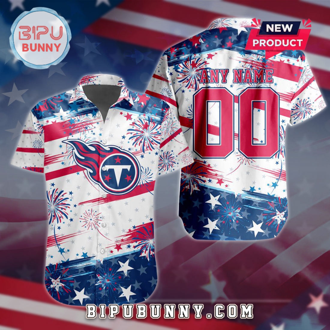 Tennessee Titans 2025 Independence Day 4th Of July Hawaiian Shirt Tennessee Titans 2025 Independence Day 4th Of July Hawaiian Shirt