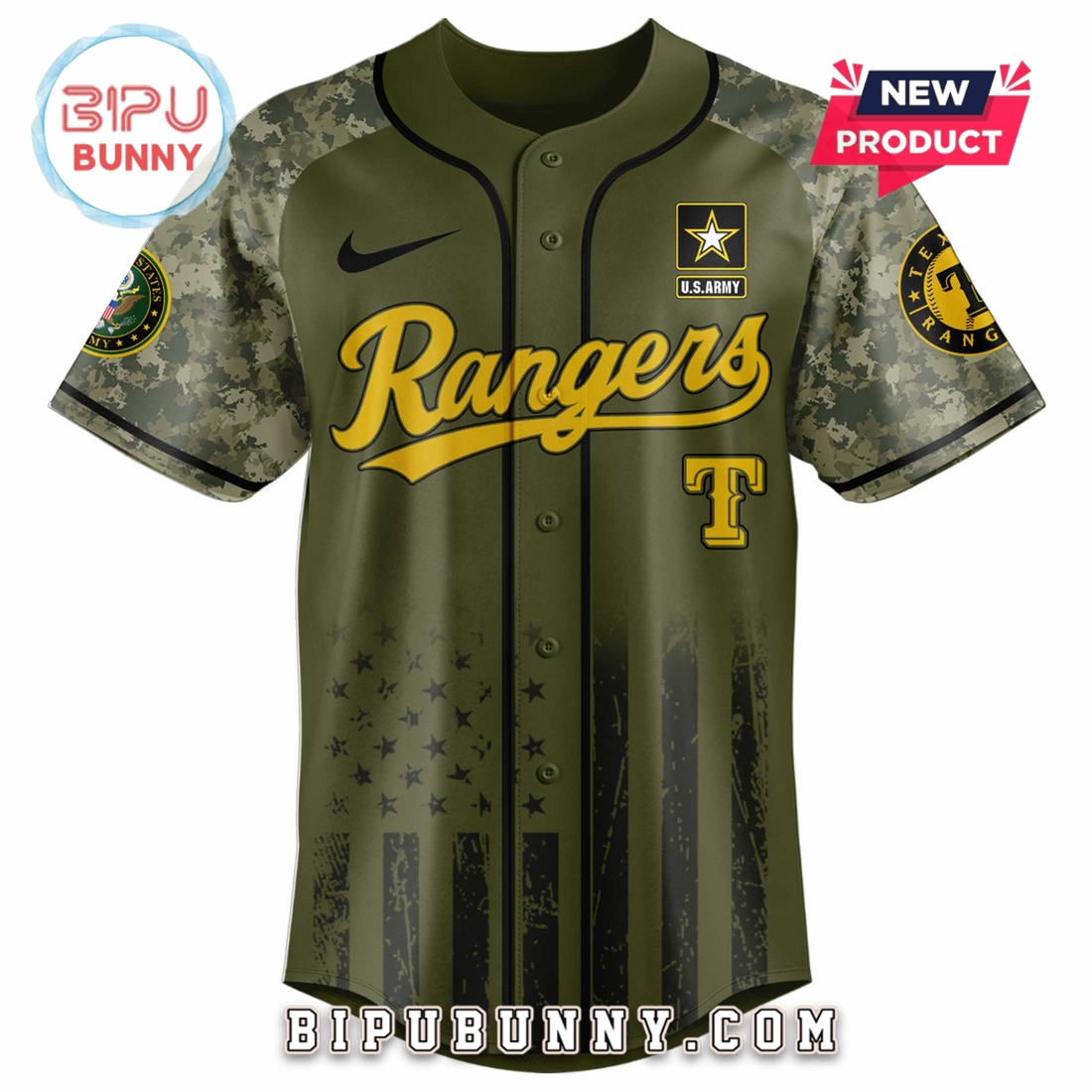 Texas Rangers MLB x 250 U.S. Army Baseball Jersey Texas Rangers MLB x 250 U.S. Army Baseball Jersey