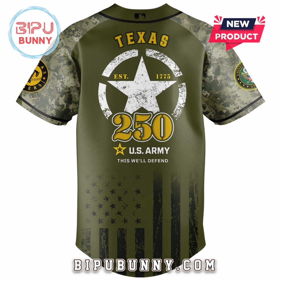 Texas Rangers MLB x 250 U.S. Army Baseball Jersey Texas Rangers MLB x 250 U.S. Army Baseball Jersey