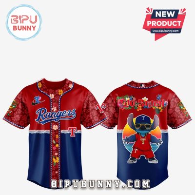Texas Rangers x Lilo and Stitch Baseball Jersey 2025