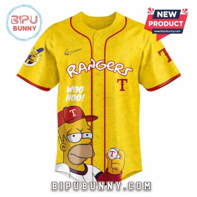 Texas Rangers x The Simpsons Limited Edition Baseball Jersey