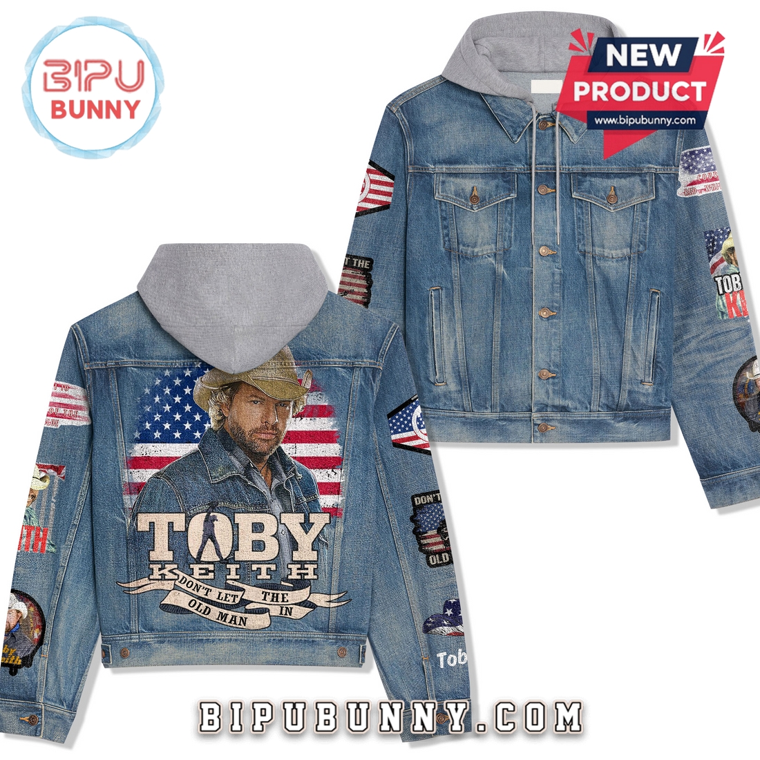 Toby Keith Don’t Let the Old Man In Denim Jacket Toby Keith Don’t Let the Old Man In Denim Jacket