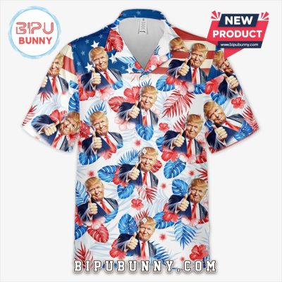 Tropical Freedom Vibes Trump Tropical Hawaiian Aloha Shirt