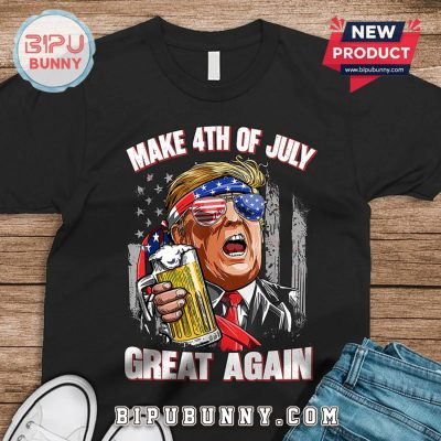 Trump Cheers Make 4th Of July Great Again T-Shirt