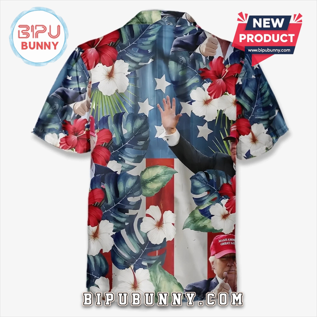 Trump Tropical Rebel Energy Tropical Hawaiian Aloha Shirt Trump Tropical Rebel Energy Tropical Hawaiian Aloha Shirt