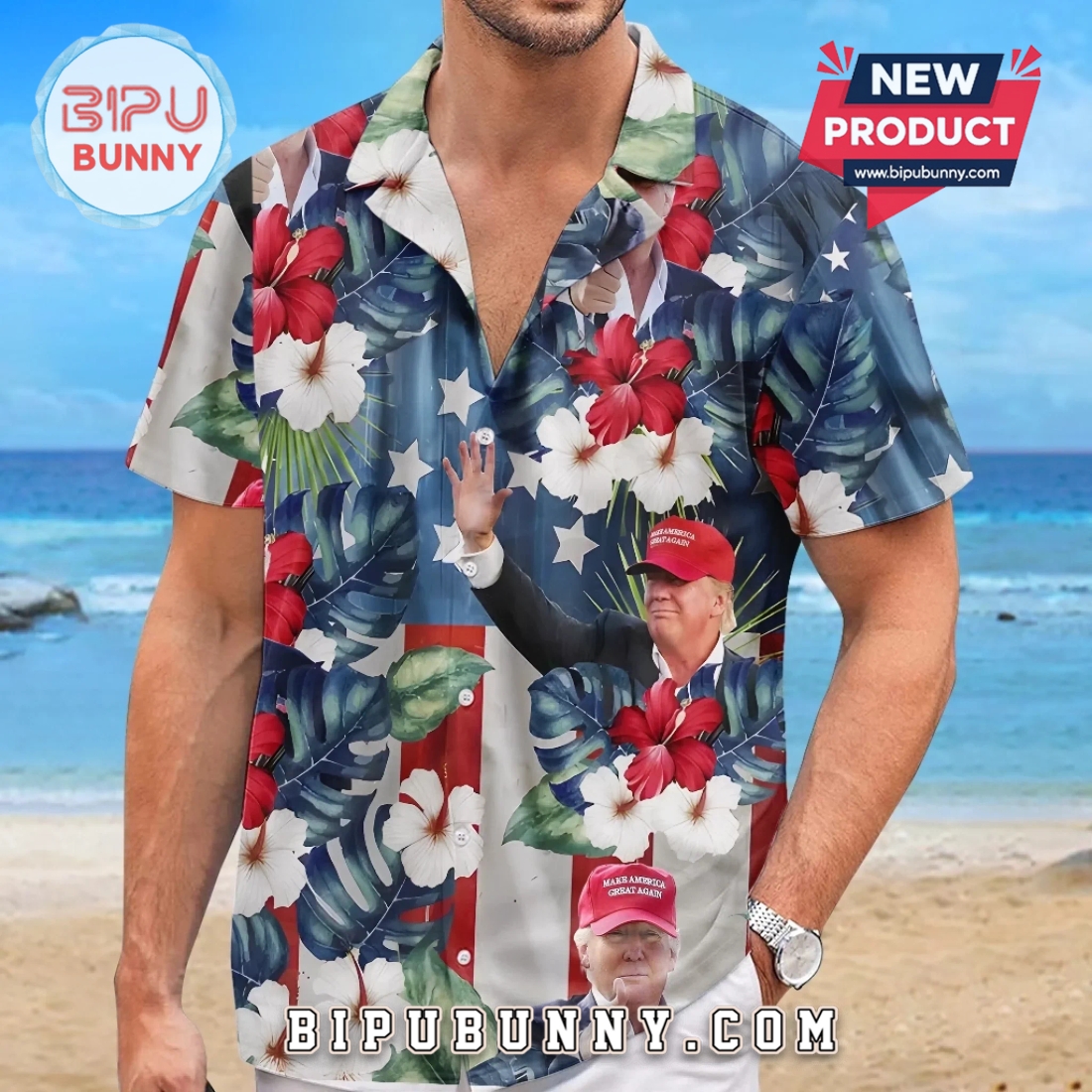 Trump Tropical Rebel Energy Tropical Hawaiian Aloha Shirt Trump Tropical Rebel Energy Tropical Hawaiian Aloha Shirt