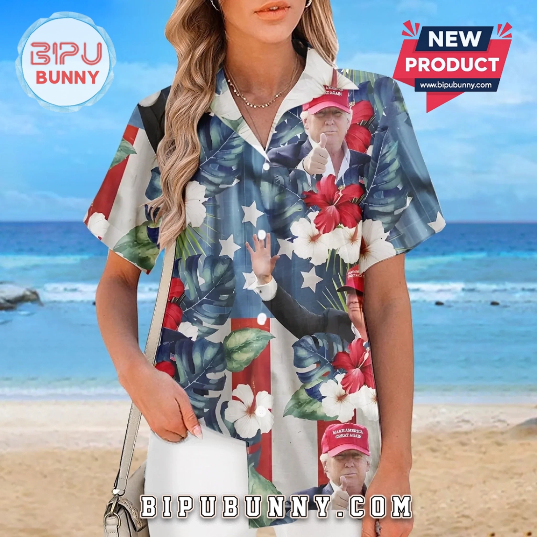 Trump Tropical Rebel Energy Tropical Hawaiian Aloha Shirt Trump Tropical Rebel Energy Tropical Hawaiian Aloha Shirt