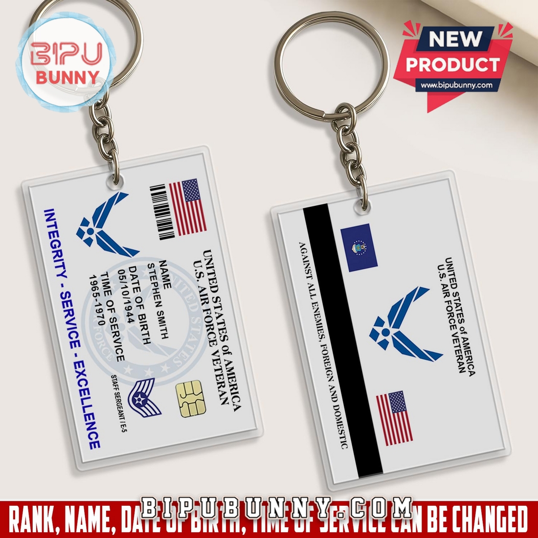 U.S Air Force Printed Metal Card U.S Air Force Printed Metal Card