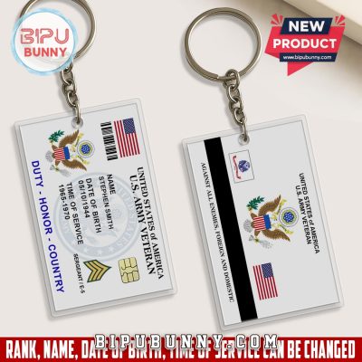 U.S Army Printed Metal Card