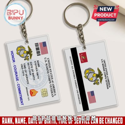 U.S Marine Corps Printed Metal Card