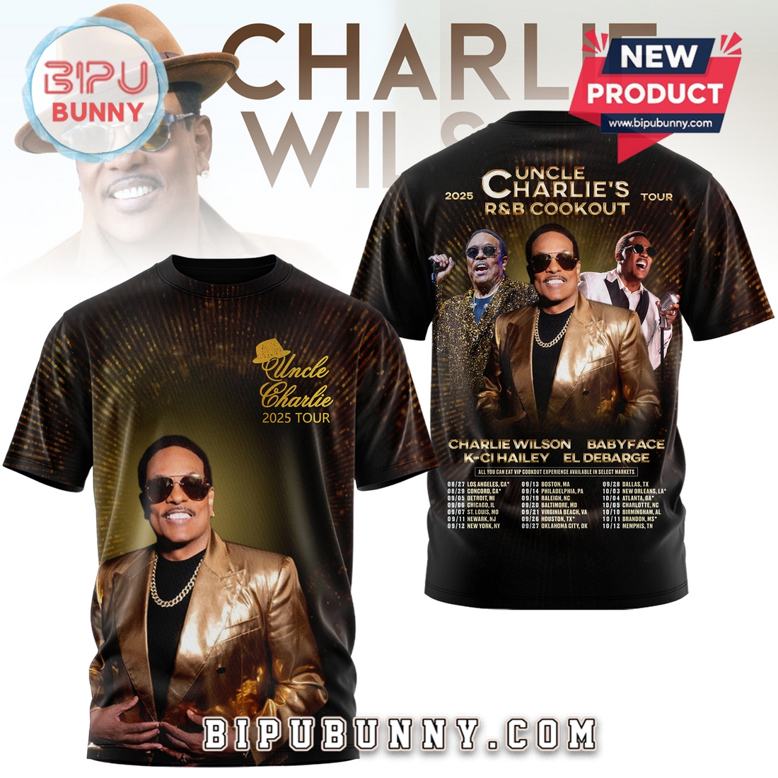 Uncle Charlie’s R&B Cookout Tour 2025 Shirt Uncle Charlie’s R&B Cookout Tour 2025 Shirt