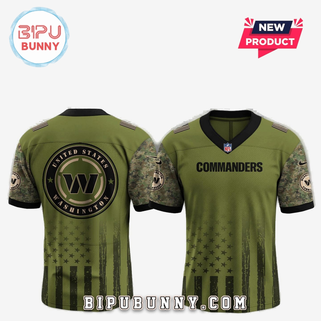 Washington Commanders NFL x Independence Day Baseball Jersey Washington Commanders NFL x Independence Day Baseball Jersey