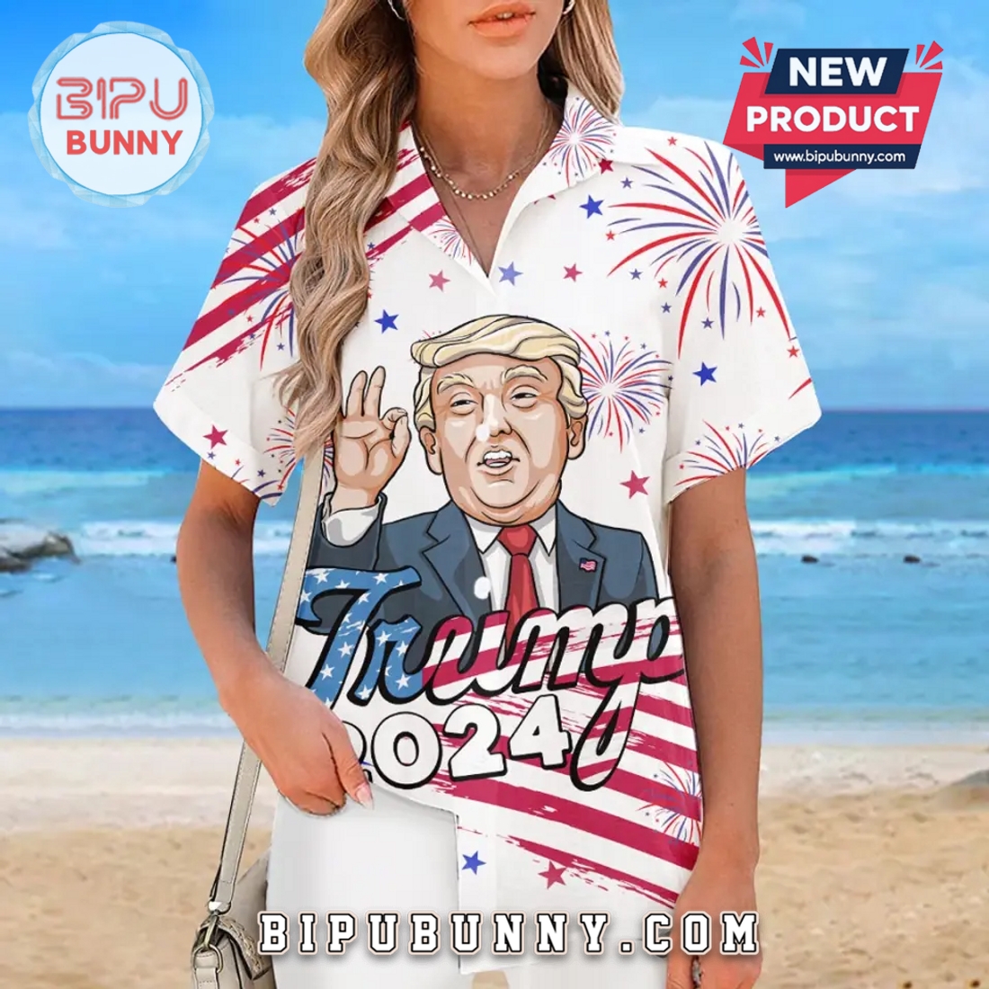 We’re Here With Trump – US Election Tropical Hawaiian Aloha Shirt We’re Here With Trump – US Election Tropical Hawaiian Aloha Shirt