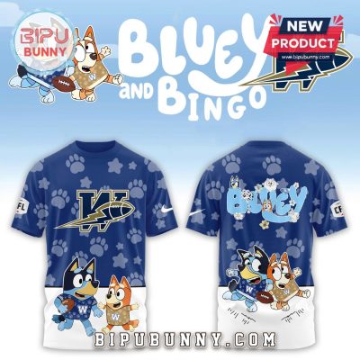Winnipeg Blue Bombers CFL x Bluey and Bingo 2025 Hoodie
