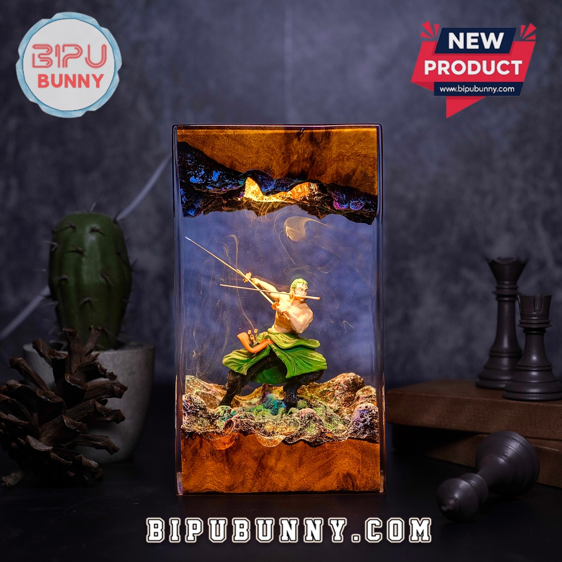 Zoro One Piece Resin Lamp Zoro One Piece Resin Lamp