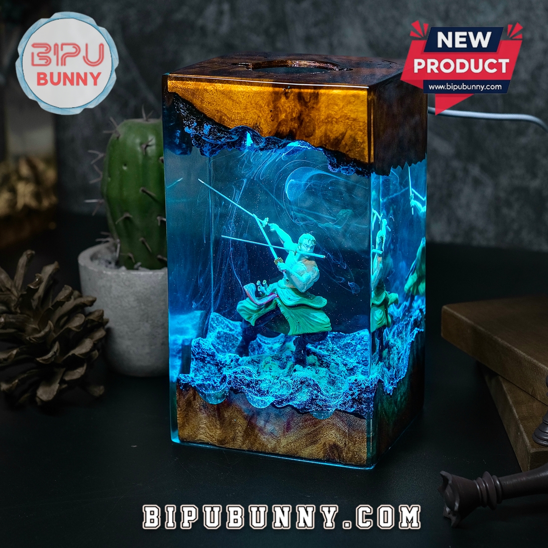 Zoro One Piece Resin Lamp Zoro One Piece Resin Lamp