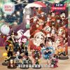 Anime Christmas Advent Calendar with holiday decorations and collectible figurines inside.