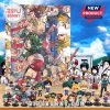 My Hero Academia advent calendar and chibi action figures displayed together.