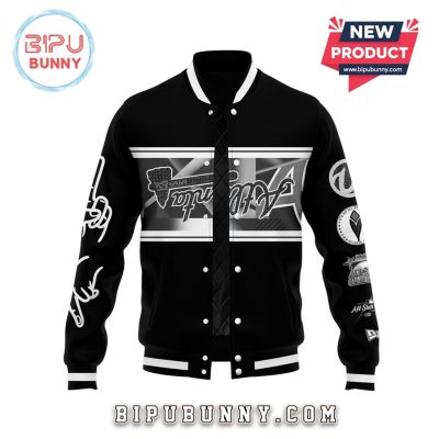 A.Braves Peace Up A-Town Down Black Baseball Jacket