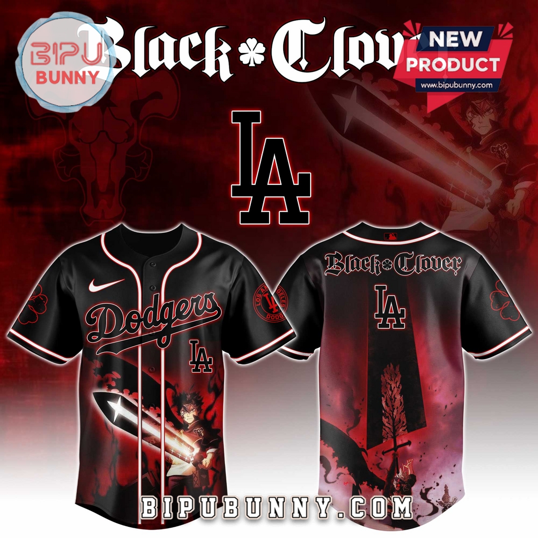 All Team MLB x Black Clover 2025 Edition Baseball Jersey All Team MLB x Black Clover 2025 Edition Baseball Jersey