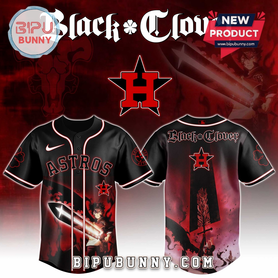All Team MLB x Black Clover 2025 Edition Baseball Jersey All Team MLB x Black Clover 2025 Edition Baseball Jersey
